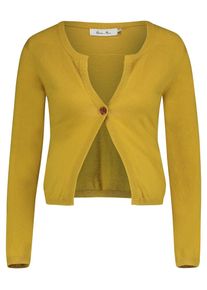 Queen mum, Damen Strickjacke, Senf