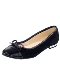 Heine, Damen Ballerina, Schwarz
