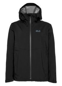 Jack Wolfskin, Herren Funktionsjacke 'JWP Shell', Schwarz