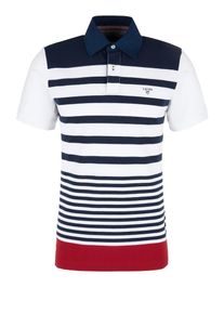 s.Oliver RED LABEL, Herren Poloshirt, Navy / Feuerrot / Wei&szlig;