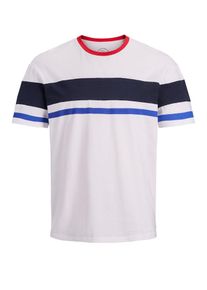 Jack & Jones JACK & JONES, Herren T-Shirt, Dunkelblau / Wei&szlig;