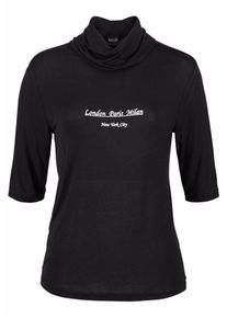 Laura Scott, Damen Rollkragenshirt, Schwarz