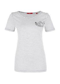 s.Oliver RED LABEL, Damen Ringelshirt, Schwarz / Wei&szlig;
