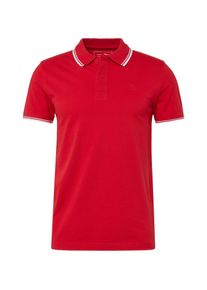 Tom Tailor Denim, Herren Poloshirt, Rot / Wei&szlig;
