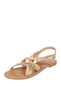 Only, Damen Sandalen 'MANDALA', Beige / Braun