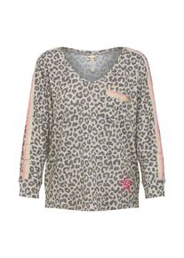 Key Largo, Damen Shirt 'SAVANNA', Sand / Rosa / Schwarz
