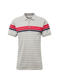 Urban Classics, Herren Poloshirt, Grau / Rot / Wei&szlig;