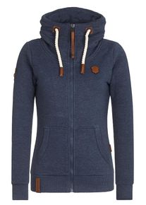 Naketano, Damen Sweattjacke, Dunkelblau / Rostbraun / Wei&szlig;