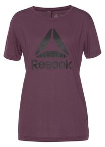 Reebok, Damen T-Shirt, Beere / Schwarz