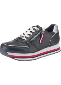 Tom Tailor, Damen Sneakers, Nachtblau / Rot / Silber / Wei&szlig;