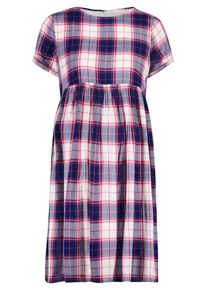 Esprit Maternity, Damen Kleid, Dunkelblau / Pink / Weiß