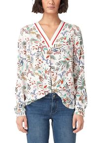 s.Oliver RED LABEL, Damen Bluse, Mischfarben / Wei&szlig;