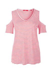 s.Oliver RED LABEL, Damen Ringelshirt, Rot / Weiß