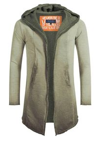 INDICODE JEANS, Herren Sweatjacke ' Oversize Sweatjacke ', Khaki