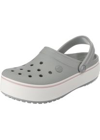 Crocs, Damen Clogs 'Crocband', Grau / Rosa / Weiß