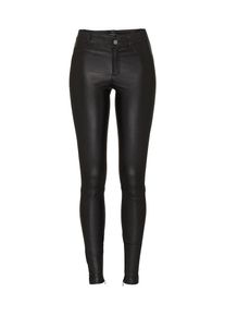 SET, Damen Stretch Lederleggings, Schwarz