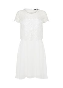 V&eacute;ro Moda VERO MODA, Damen Minikleid 'VMBEKAH', Wei&szlig;