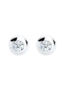 Diamore, Damen Ohrringe 'Kreis', Silber