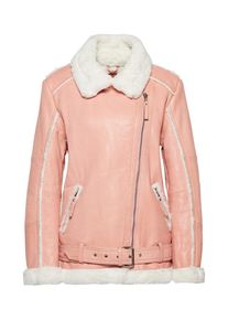 Be Edgy, Damen Lederjacke 'BEalexa', Rosa / Weiß