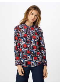EMILY VAN DEN BERGH, Damen Bluse 'bluse', Blau / Rot