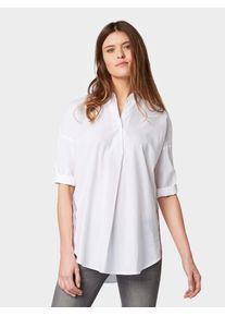 Tom Tailor, Damen Bluse, Hellblau / Pink / Schwarz / Weiß