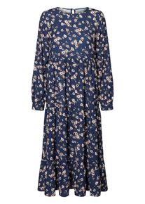 Pieces, Damen Kleid, Navy / Mischfarben