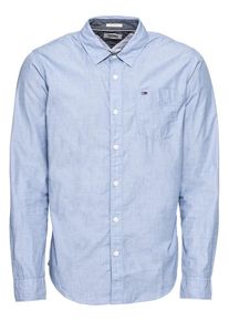 Tommy Jeans, Herren Hemd 'TJM ORIGINAL END ON END SHIRT', Kobaltblau