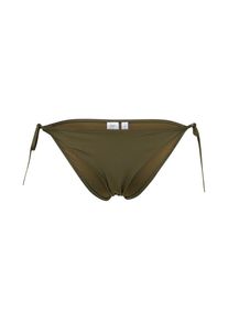 Calvin Klein Swimwear, Damen Bikinihose 'CHEEKY STRING SIDE TIE BIKINI', Khaki