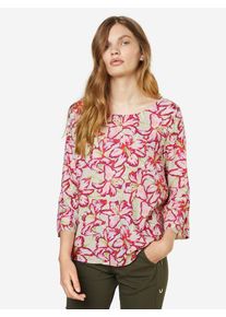 comma, Damen Tunika, Beige / Rot