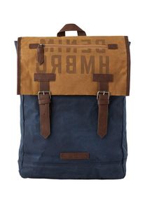 Tom Tailor Denim, Herren Rucksack 'Tim', Dunkelblau / Braun / Bronze
