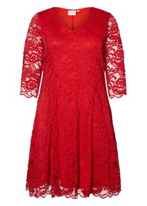 JUNAROSE, Damen Spitzenkleid, Rot