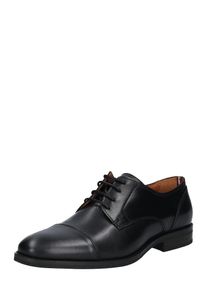 Tommy Hilfiger, Herren Schuhe 'ESSENTIAL LEATHER TOECAP LACE UP', Schwarz