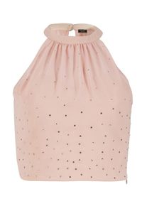 Apart, Damen Chiffontop mit Swarovski Kristallen, Rosa