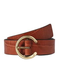 ROYAL REPUBLIQ, Damen Gürtel 'Aria Croco', Rostbraun / Gold