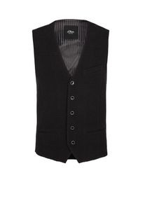 s.Oliver BLACK LABEL, Herren Weste, Schwarz