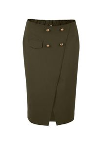 sheego Trend, Damen Rock, Oliv