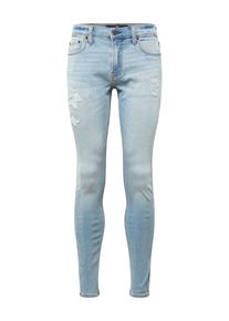 Hollister, Herren Jeans 'LIGHT DESTROY/REPAIR EXT SKNY', Hellblau