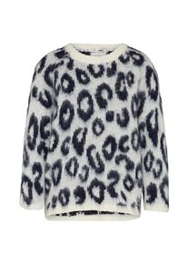 Nümph NÜMPH, Damen Pullover 'Eleni', Navy / Offwhite