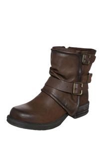 Dockers by Gerli, Damen Biker Boot mit Schnallendetails, Dunkelbraun