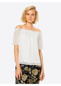 s.Oliver BLACK LABEL, Damen Bluse, Gold / Offwhite