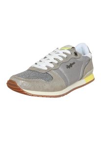 Pepe Jeans, Damen Sneaker Low 'Gable', Silbergrau