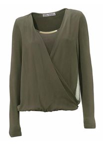 Heine, Damen Blusenshirt, Khaki