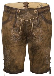 Spieth & Wensky SPIETH & WENSKY, Damen Lederhose "Herzberg", Braun