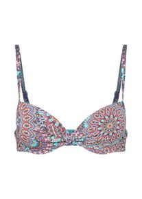 Esprit, Damen Bikini Top 'FRASER BEACH', Türkis / Pink