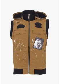 PLUS EIGHTEEN, Herren Weste, Braun