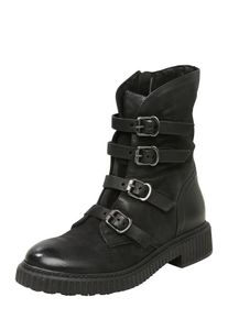 Mjus, Damen Bikerboots, Schwarz