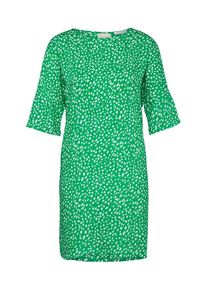 Pieces, Damen Kleid 'PCANITA 2/4 DRESS D2D', Grün / Weiß