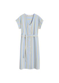Mango, Damen Kleid 'Loro-H', Rauchblau / Senf