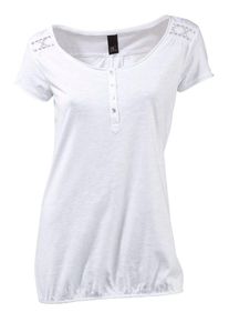 Heine, Damen Rundhalsshirt, Weiß