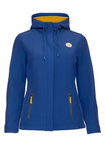 sheego Casual, Damen Outdoorjacke, Saphir / Gelb